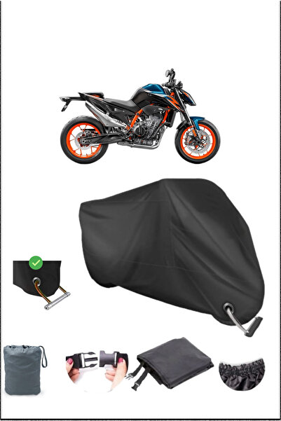 Breen قماش مشمع أسود للدراجات النارية Ktm 890duke متين متوافق مع القفل المقاو...