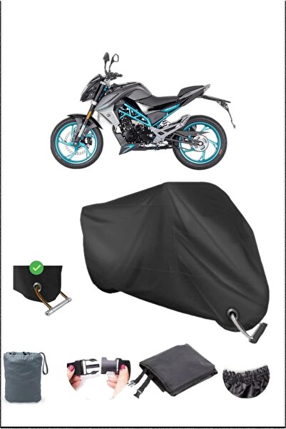 Breen قماش مشمع أسود للدراجات النارية متوافق مع قفل متين Cf Moto 150nk مقاوم ...