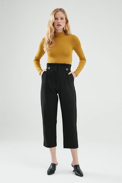 Quzu Turtleneck Bodysuit Olive