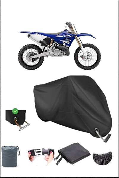 Breen Black Yamaha Yz250 Durable Lock Compatible Waterproof Motorcycle Tarpaulin