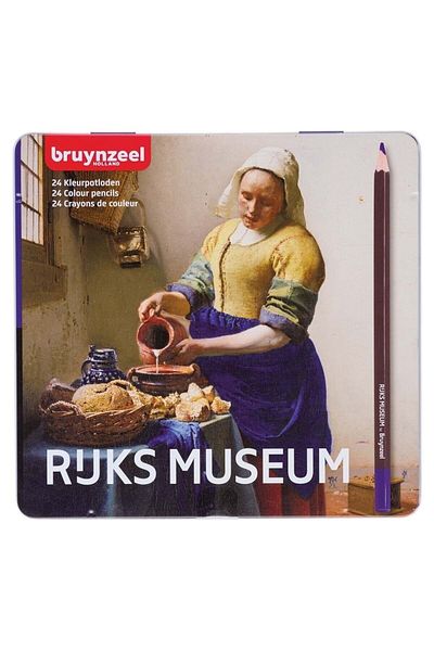Bruynzeel 24 Colored Dry Crayons Set - Mılkmaid