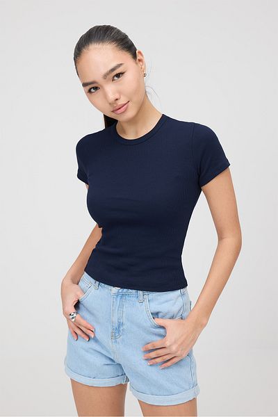 Addax P13343-U6 Crew Neck Basic T-shirt