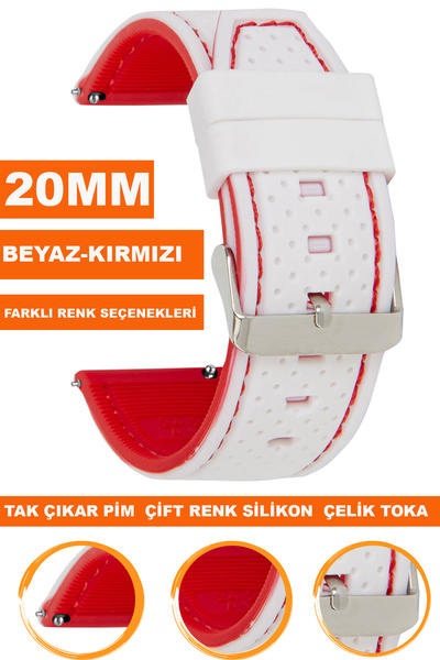 COBRA 20mm Fossil-Welder-Casio-Seiko-Omega-Armani Watch Compatible Silicone Watch Band - A5420