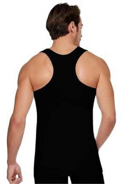 KEYAL Tutku 6 Pack Ribana Black Men's Athlete Rambo Singlet