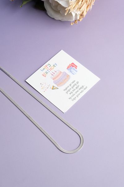 Jack Ferrero Mother - Dear Arkadash - Birthday - Sister - Father - Not Written Paper Steel Color Necklace