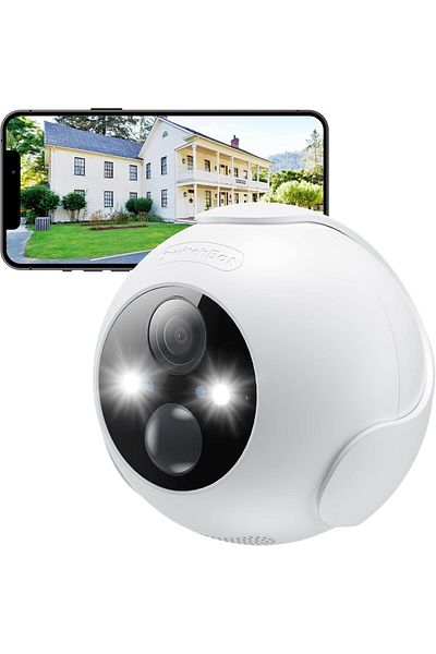 SwitchBot Outdoor Spotlight Smart Camera Wireless with Movement Detection and Night Vision
