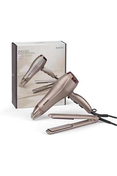BaByliss Pro BaByliss Hair Dryer, 2300W, Straightener 1000W, Ionic Frizz Cont...