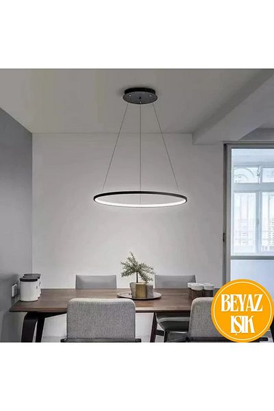 neeko Robin Black Led Pendant Chandelier – Modern Minimal Design |   6500K White Light