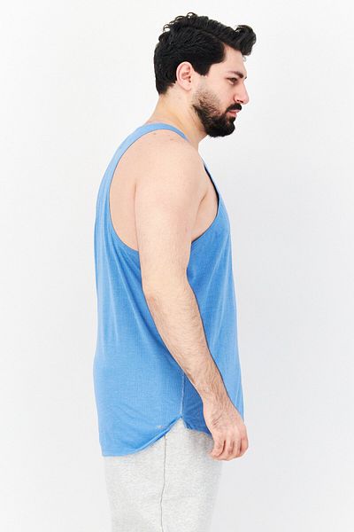 New Balance Men Sportswear Fit Sleeveless Running Vest, Blue
