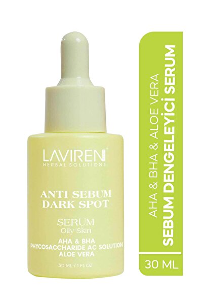 Laviren Sebum & Siyah Nokta Önleyici Cilt Pürüzsüzleştirici (AHA & BHA) Serum...