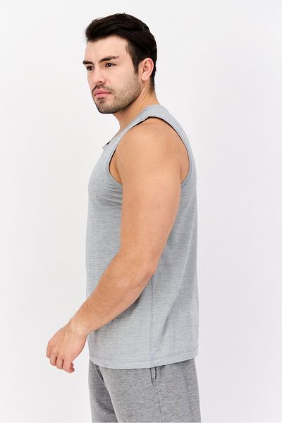 Legend Men Sportswear Sleeveless Training Tank Top, Light Grey