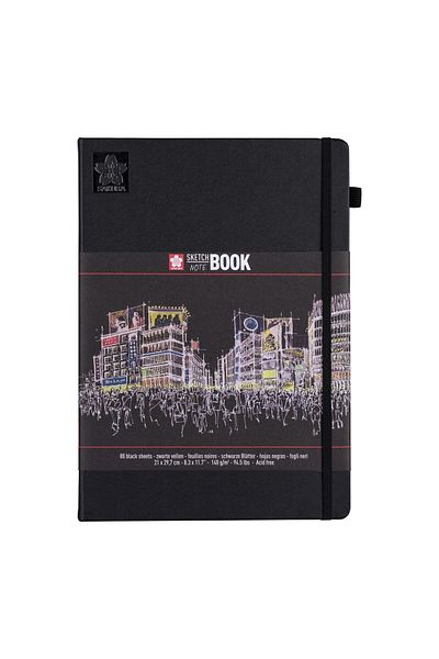 Sakura Sketchbook Black Paper 21 X 30 cm 140 Gr