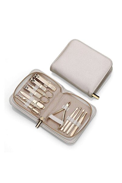 Generic Brand Travel Size 12 Pieces Gold Color Manicure-Pedicure Set-Skin Car...