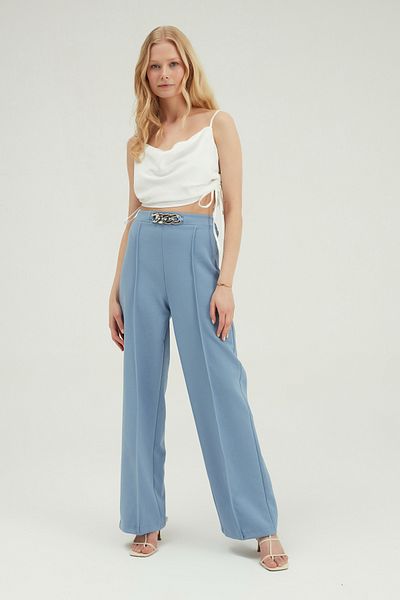 Quzu Degaje Collar Gathered Blouse Ecru