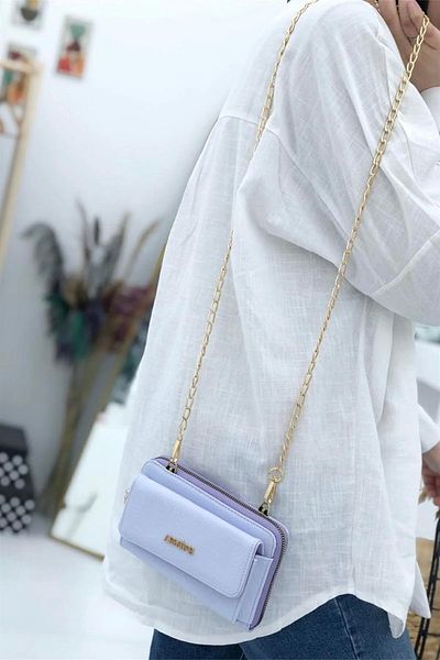 Armine Ice Blue 324 Model Women's Shoulder Bag - Crossbody Bag