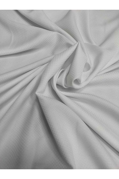 Evcimenhome New Product 2 Pieces Honeycomb Textured Stain-Resistant Piece Fabric 130X130 Color White