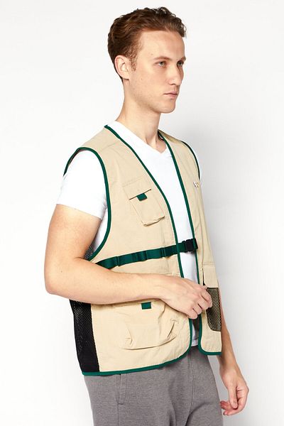 adidas Men Sportswear Fit Sleeveless Training Vest, Beige