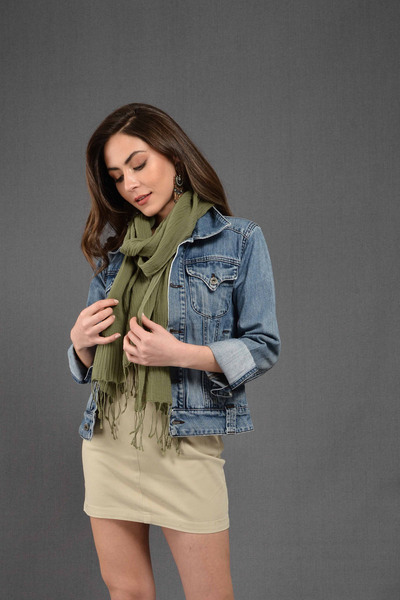 Dosimira Khaki Green Scarf