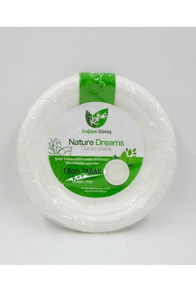 Çemrek Süs Parti 18 cm 10 Rollup Nature Dreams Plate