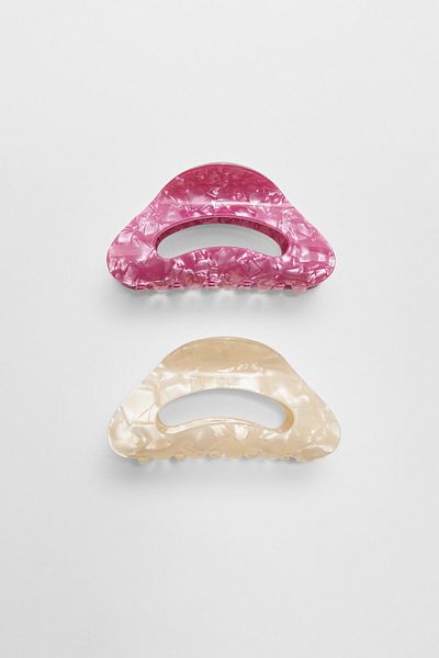 Stradivarius Set of 2 textured hair clips
