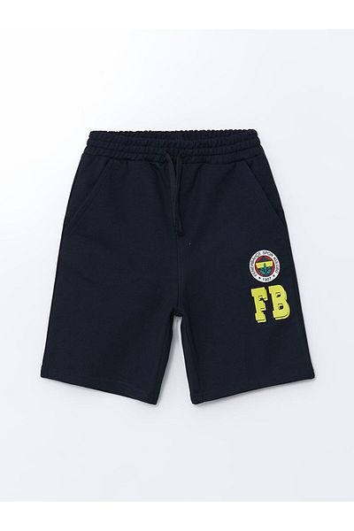 LC Waikiki Lcw Printed Boy's Shorts with Elastic Waist
