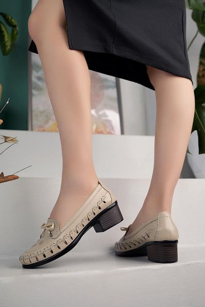 Diego Carlotti Genuine Leather Women's Shoes - DD1209 Daily Model