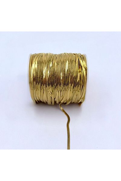 yiğit aksesuar Gold Steel Italian Chain 3 mm 1 Meter