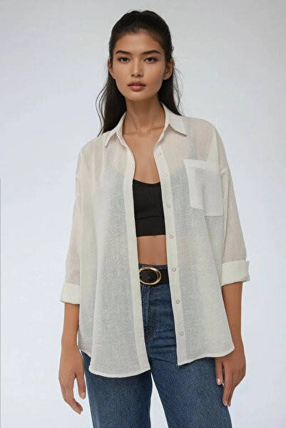 Hiccup Linen Look Regular Fit Shirt