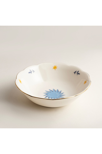 Zsa Zsa Zsu Emet Porselen Kase 16x16x5.1 Cm Mavi