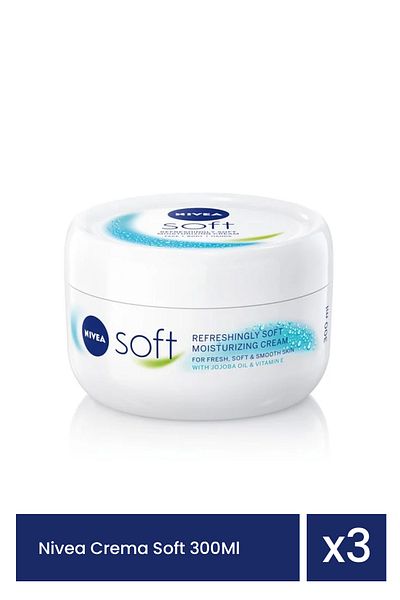 NIVEA Soft Cream 3 Pieces x 300Ml