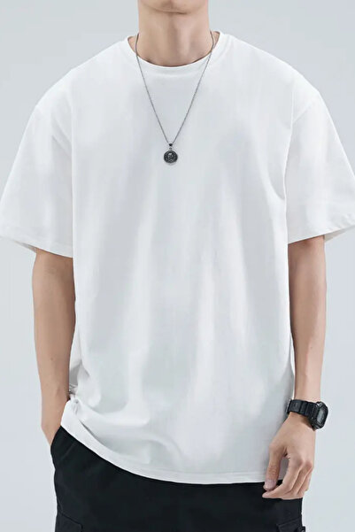 Tarz Cool Ανδρικό Μαύρο Λευκό Πράσινο Ναυτικό Μπλε 100% βαμβακερό πακέτο με 4 μπλουζάκια