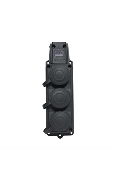 Byes 1/16A 220V Rubber 3-Plus Group Socket Ip44 - 3 Pieces