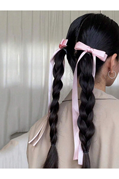 CSR AKSESUAR فيونكة حريرية من الساتان - تصميم بإبزيم مزدوج