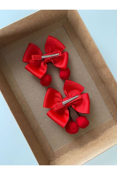 Stil Tasarım Toka Red Cherry Buckle - Pack of 2
