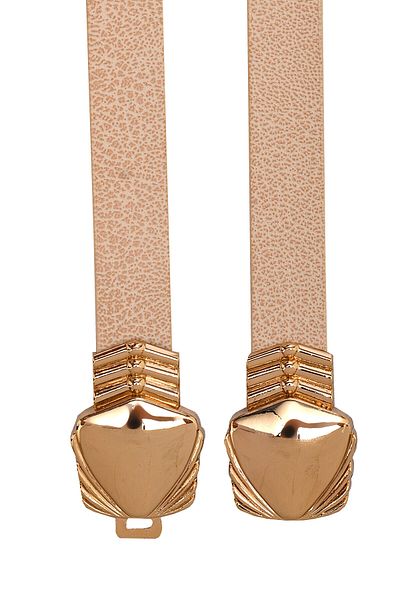Paçuli Moda Women's Belt with Gold Buckle