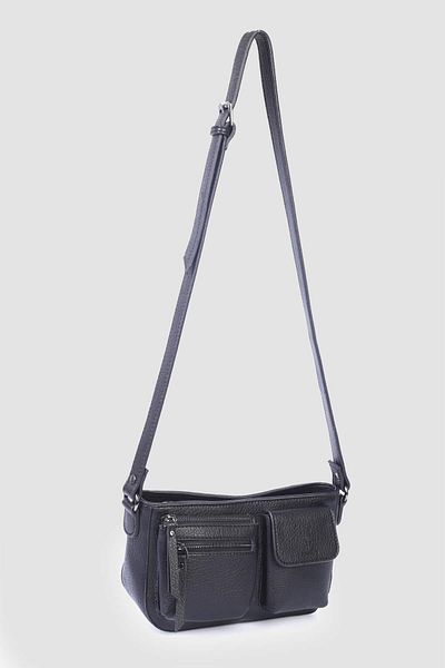 Jacquline Black Im572 Crossbody Bag