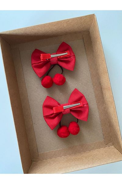 Stil Tasarım Toka Red Cherry Buckle - Pack of 2