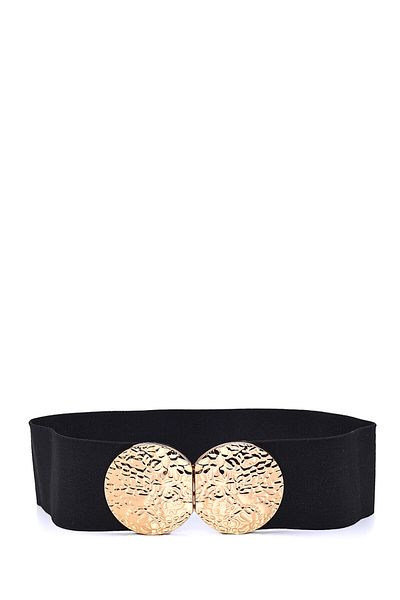 Paçuli Moda Women's Belt with Round Snap Buckle 20135