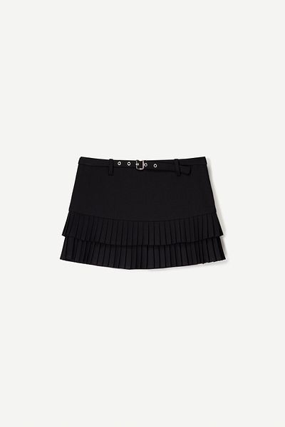 Bershka Box pleat mini skirt