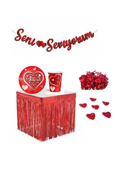 CANSIN I Love You Plate Cup Set