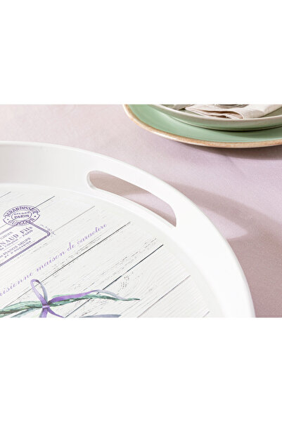 Madame Coco Lavander Yuvarlak Tepsi