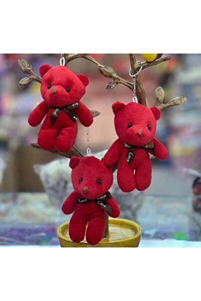 STİLİX GARAGE Breloc Ursuleț Roșu 2 Bucăți