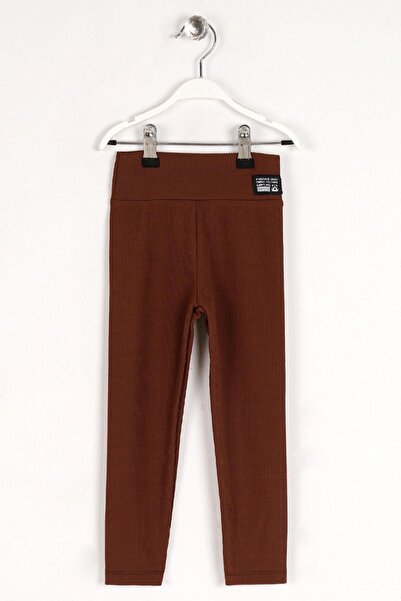 zepkids Κοριτσίστικο καλσόν σε καφέ χρώμα