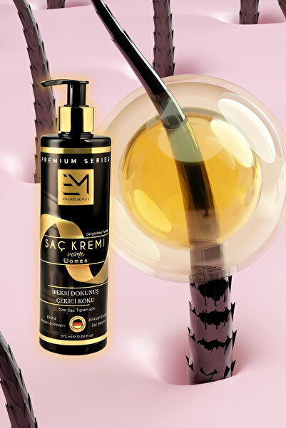EM AMANOS BEAUTY Kadın Saç Kremi - Rome Kokusu - Ekstra Keratin Protein Doğal Yağlar Içerir Kırılma Kopma Karşıtı