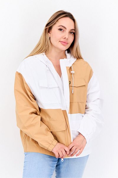 Lyle & Scott Women Colorblock Windbreaker Jacket, White