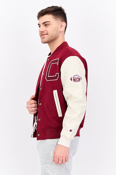 Champion Men Sportswear Fit Long Sleeve Outdoor Jackets, Burgundy