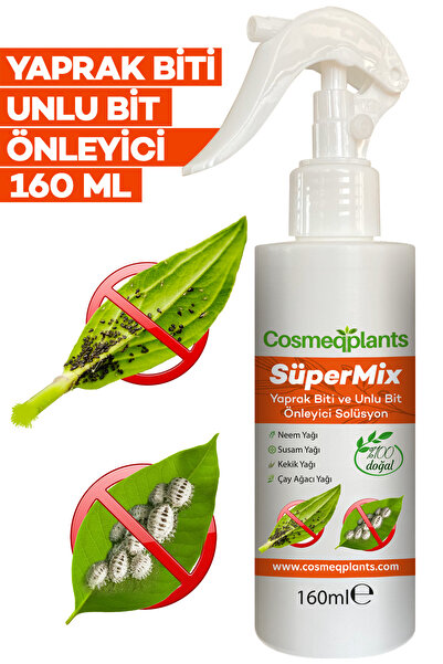 cosmeqplants Yaprak Biti ve Unlu Bit Önleyici %100 Doğal Solüsyon 160 ml