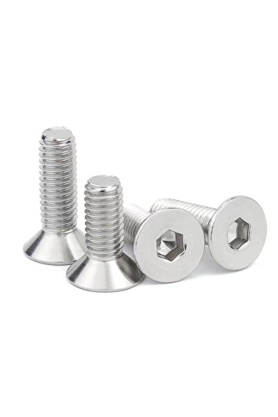 ilta Life Havşa Başlı inox imbus 10.9 DIN 7991 A2 Galvaniz Kaplama Civata M3x8 mm 20 Adet