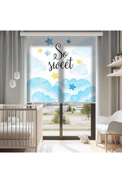 AD Home Κουρτίνες με σχέδια σε σχήμα σύννεφων - Κουρτίνα σκίασης με σχέδια - ...