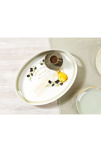 Madame Coco Olive Oval Tray - Comfortable Cut